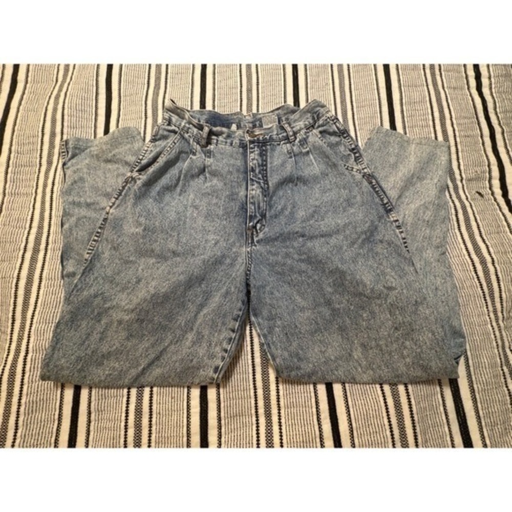 Vintage Bill Blass Acid Wash Mom Jeans Womens 10 High Rise Tapered